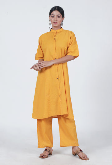 Yellow Cotton Kurta